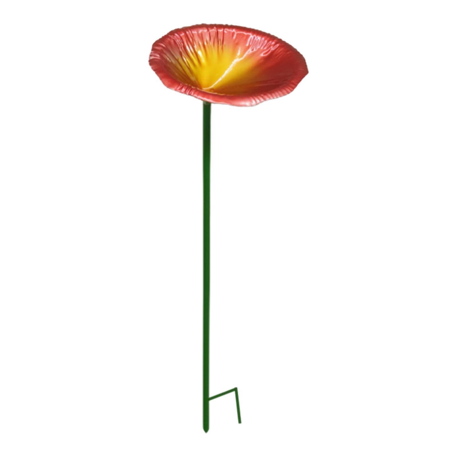 ATORSE Bird Feeder Station Metal Ornament Metal Bee Cup for Outdoor Courtyard Patio Red|Home & Garden|Yard, Garden & Outdoor Living|Bird & Wildlife Accessories|Birdbaths-image-47