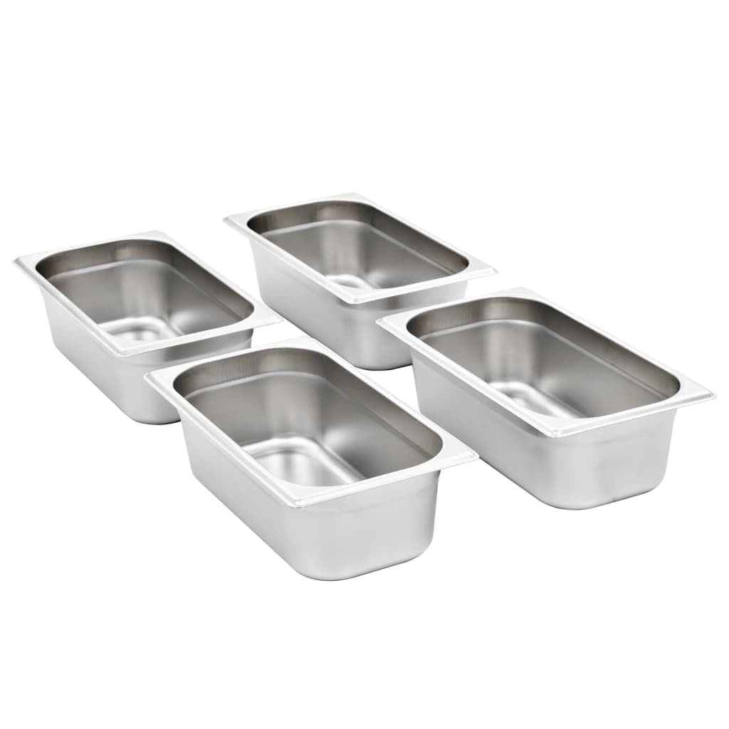 Bandejas Gastronorm 8 unidades GN 1/3 100 mm acero inoxidable,Casa y jardín,Cocina y comedor,Accesorios para aparatos de cocina,Accesorios para mesas de vapor,Cubetas para mesas de vapor-50895