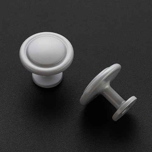Image of Ravinte 25 Pack 1-1 /4 inch Kitchen Cabinet /Drawer /Dresser Knobs Grey Zinc Drawer Pulls /Handles