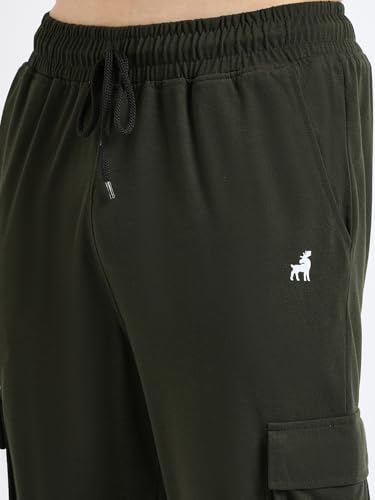 Image of Modeve Men's Cargo Style Solid Trackpant