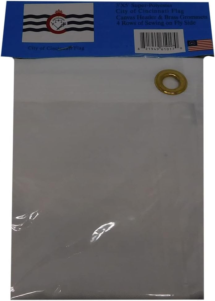 Trade Winds 3x5 City of Cincinnati Premium Quality Flag 3'x5' Banner Grommets Fade Resistant Premium - Image 4