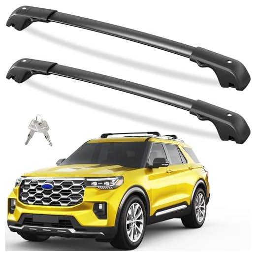 How many luggage cab ford explorer fits Lockable Roof Rack Cross Bars for Explorer