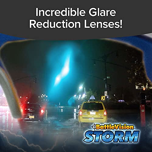 BattleVision Storm Glare-Reduction Glasses by BulbHead and BattleVision Wrap Arounds HD Polarized Sunglasses, As Seen On TV | Reduce Glare and Enhance Vision During All Weather Conditions4