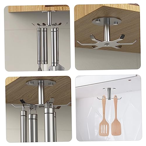 CIYODO 2 Unidades cabide de canecas ganchos giratórios utensilios para cozinha utensílios de cozinha