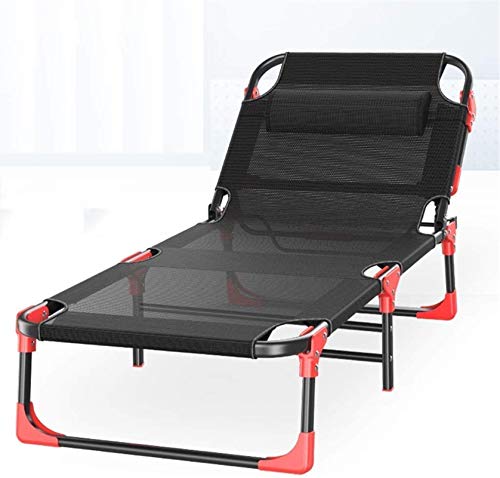 Chaises de camping légères avec dossier réglable et lit pliant adulte portable - 2