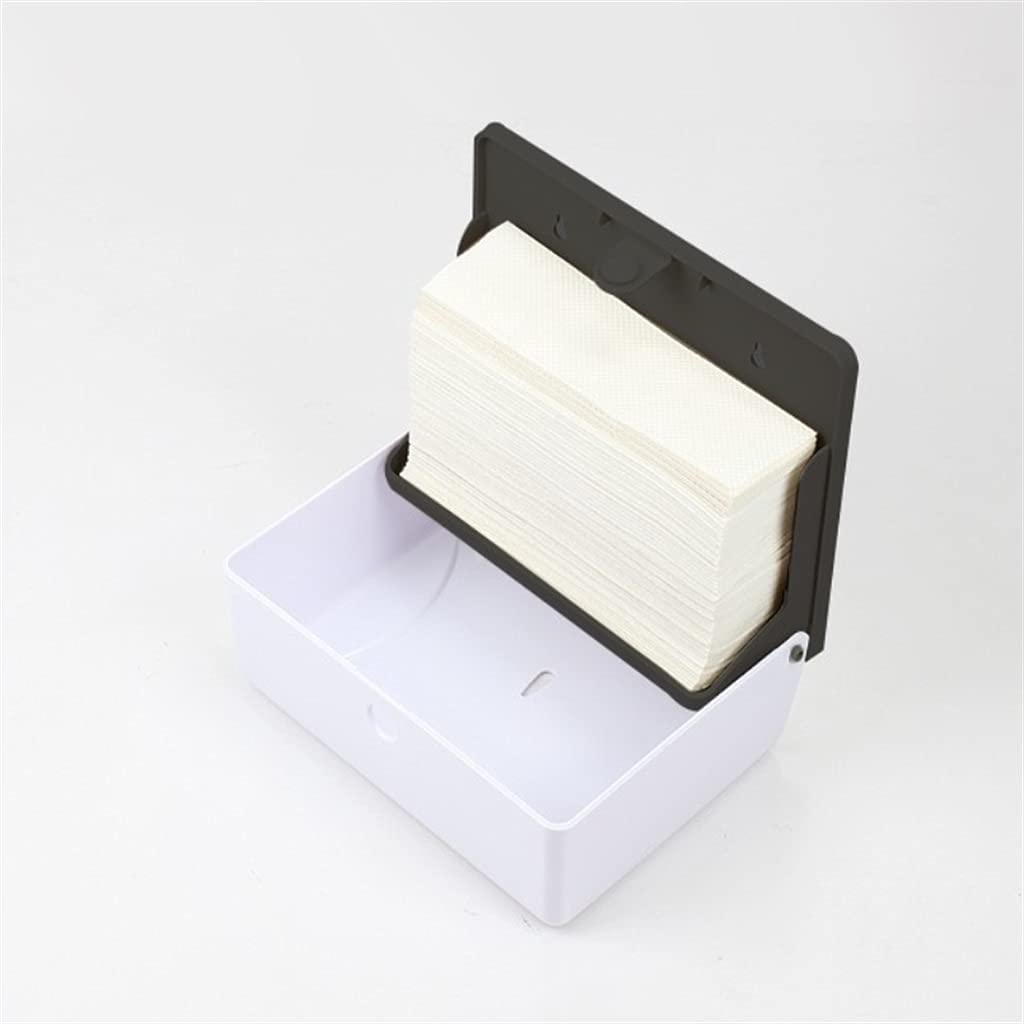Dispenser Asciugamani Dispenser di Asciugamani Quadrati Dispenser di Asciugamani di Carta multipiega Dispenser di Asciugamani Compatto per Bagno, Cucina, Ufficio Elegante