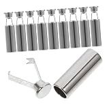 SOLUSTRE 10stücke Ersatz-schnürsenkel-spitzen Metall-schnürsenkel-spitzen Ersatz-spitzen Für Spitzen Für Diy-tipps Zylindrisches Design