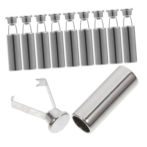 TOYZFRIENDY 10pcs Metal Shoelace Tips Alloy Replacement Ends for Hats Sports Pants and DIY Projects Sleek Design Versatile Use and Easy Securing for All Your Needs