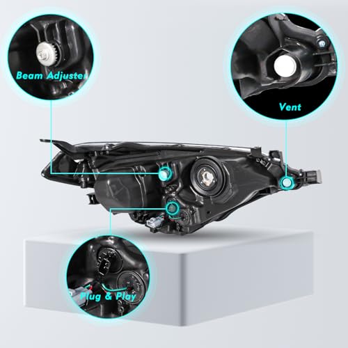 Image of TUSDAR LED Headlight Assembly for 2014 2015 2016 Toyota Corolla (W /Bulbs)