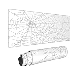 Dujunex Mouse pad de vidro para jogos grande estendido mouse pad teclado mesa completa mousepad para jogos, escritório, casa 11,8 x 23,6 polegadas