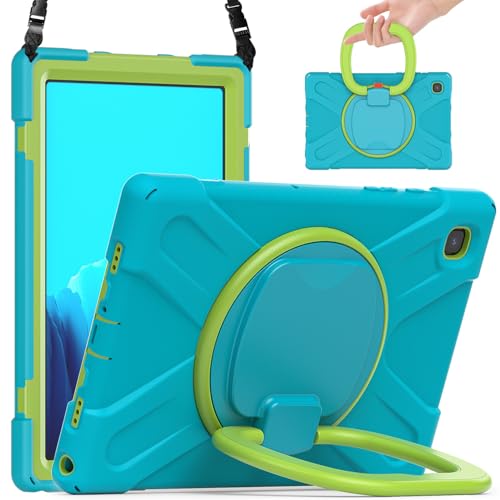 Étui Samsung Galaxy Tab A7 10.4 JZ Coque Antichoc avec Support Bleu Clair