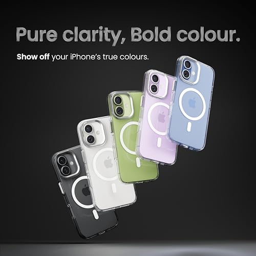 Image of CASEGEAR Super Crystal Transparent Back Cover Case Compatible with iPhone 17 | Lifetime Anti-Yellow | 10.4 Feet Drop Protection | Compatible with MagSafe | 360 Camera Protection