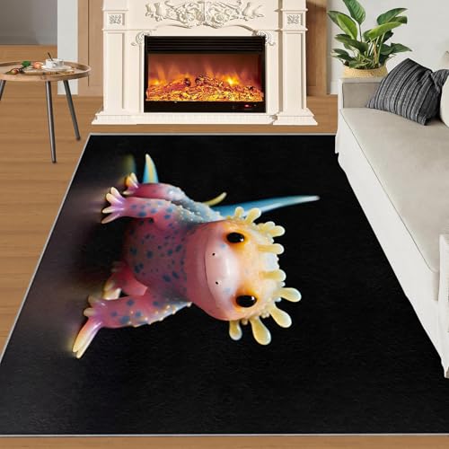 Cute Axolotl Tapete Antideslizante 2x3 Pies miniatura 3