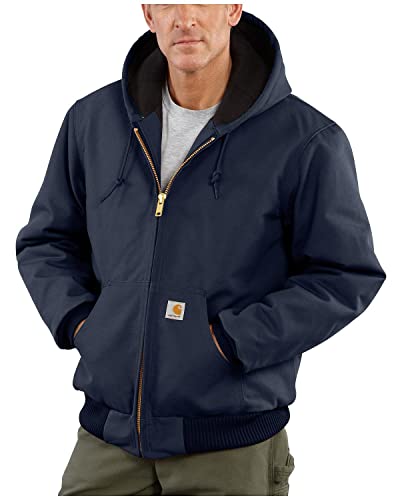 Image of Carhartt mens Loose Fit Firm Duck Insulated Flannel-lined Active Jacket