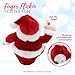 4E's Novelty Animated Santa Claus Plush, Makes Gas Sound, Talking Christmas Bear Plush Toys for Kids 8