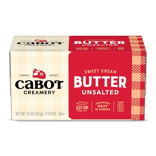 Cabot Unsalted Butter, 4 Quarters, 16 oz