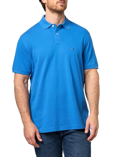 Image of Tommy Hilfiger Men's Short Sleeve Polo Shirts in Classic Fit with Stretch and Organic Pique Cotton