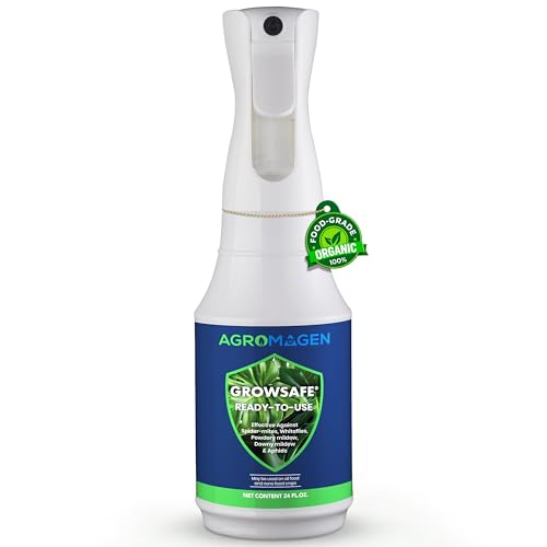 AgroMagen GrowSafe Bio-Pesticide, Organic and Natural Miticide, Fungicide and Insecticide for Spider...
