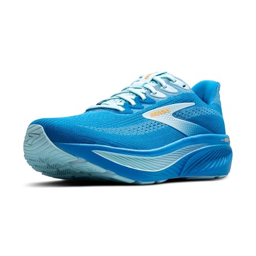 Brooks Tênis de corrida masculino Ghost 17 Neutral, Cloissone/azul/laranja, 41