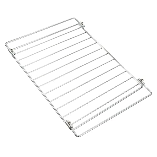 GRIRIW Teleskop Grillrost Aus Edelstahl Für Elektroofen 350-415mm Breite Hochtemperaturbeständig Pflegeleicht Vielseitiges Bbq Grillzubehör