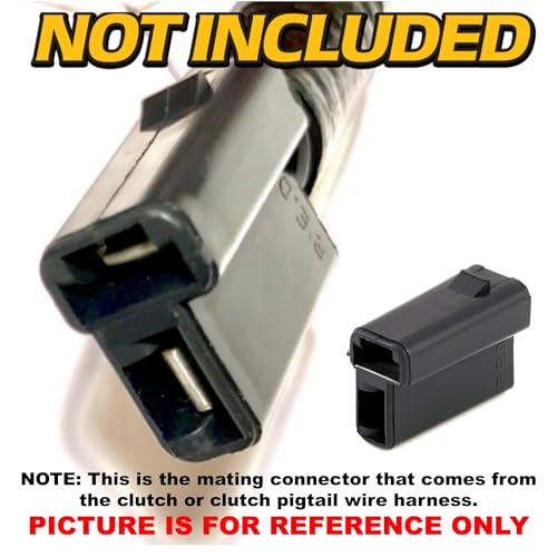 HD Switch Wire Harness Connector Repair Kit Electric PTO Clutch Machine Side Female Plug for All Cub Cadet MTD Troy-Bilt Huskee Craftsman White Lawn Mowers & More