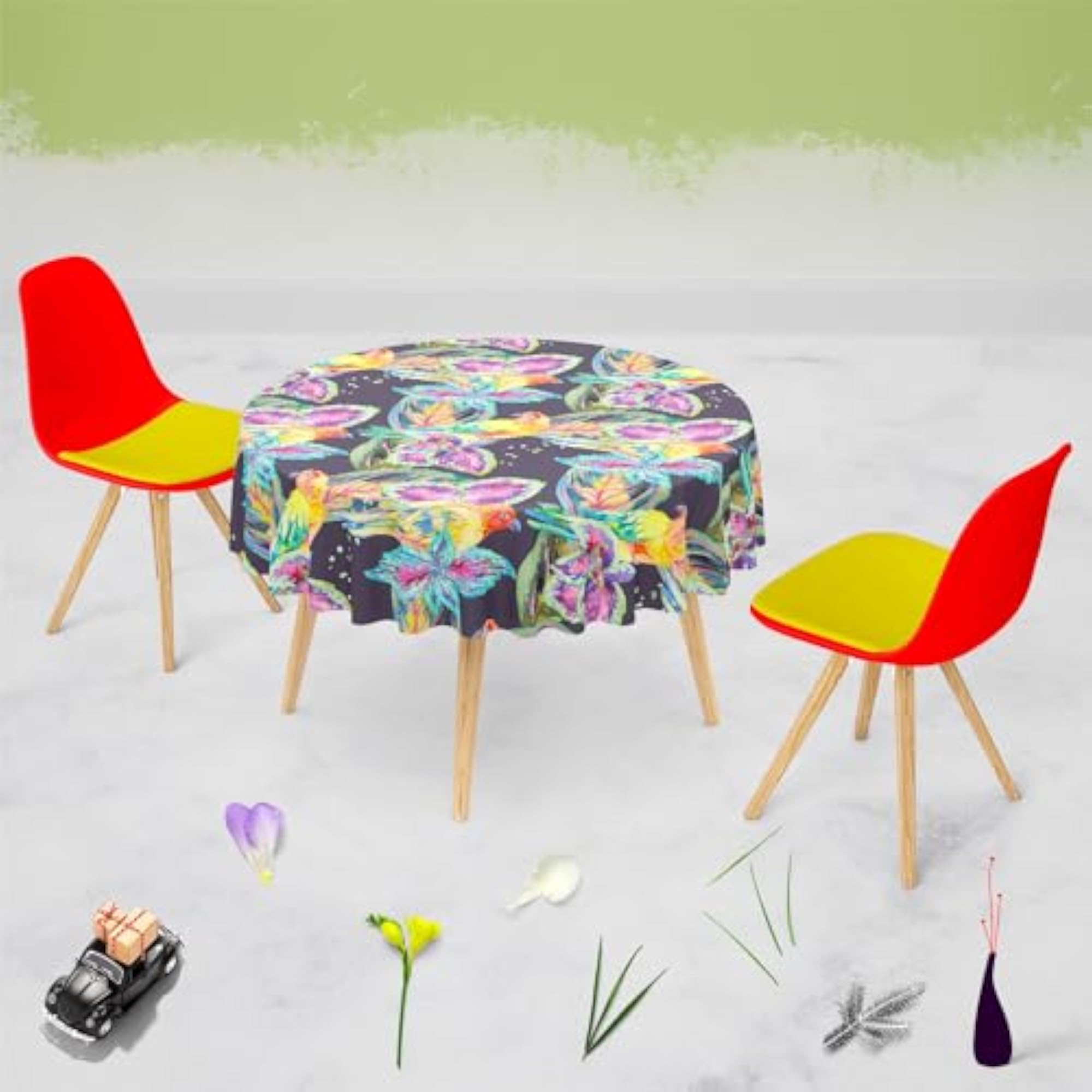 Exotic Art D1 Table Cloth Cover for Dining & Center Table