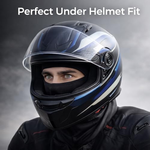 Image of AutokraftZ ๐๐ข๐ ๐๐ข Balaclava Face Mask for Bikers Men-Women with Arm Sleves UV Sun Protection | Face Cover for Bike Riding | Breathable Sweatproof for Outdoor Use | Bike Helmet Accessories for men
