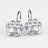 Duschvorhanghaken, silberfarben, dekorativ, niedlich, lustig, Katze, Hund, Bär, Tierpfotenabdruck, Duschvorhangringe, Haken und Aufhänger für Kinder, Badezimmer-Dekor – Set mit 12 Stück