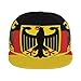 SEOCKA German Eagle Flag Hat Baseball Cap Flat Brimmed Dad Hats Back Buckle Hip Hop Cap for Men Women