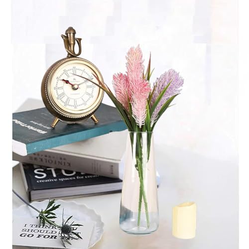 Image of Flower Glass Vase for Decor | vases for Home Decor - Clear Glass Centerpieces vases Living Room Kitchen,Office,Wedding