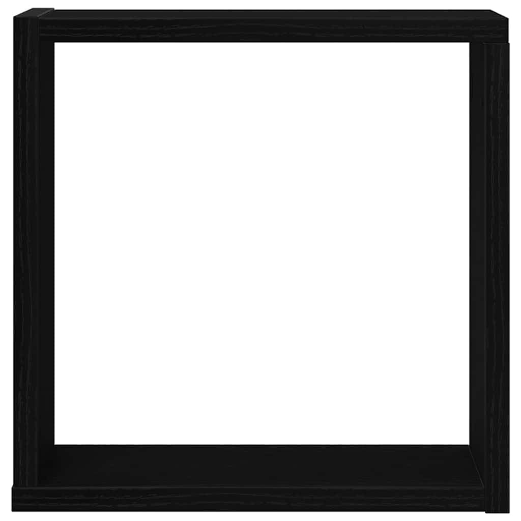 Generico Mensole Parete a Cubo 6 pz Rovere Nero 30x15x30 cm Truciolato,Mobili,Scaffalature,Scaffali e mensole per pareti,Nero,12.2 kg,862057