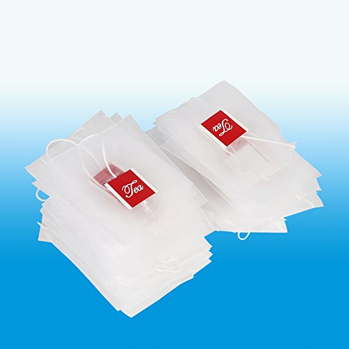 Sacos de infusor de chá para chá solto, 200 peças de nylon com folhas soltas para infusores de chá,