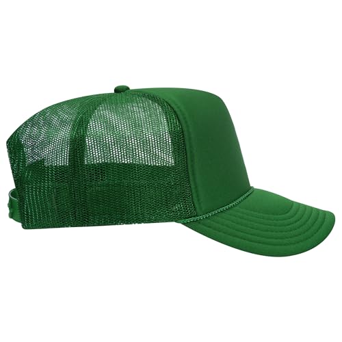 Image of OTTO Polyester Foam Front 5 Panel High Crown Mesh Back Trucker Hats in 97, Bulk, Wholesale