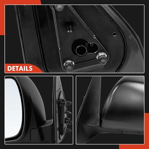 A-Premium Driver Side Manual Door Mirror - Compatible with Toyota Tacoma 2012 2013 2014 2015 - Non-Heated Manual Folding Textured Black Outside Rear View Mirror - Replace# 8794004221 by A-Premium - Used condition - Image 6