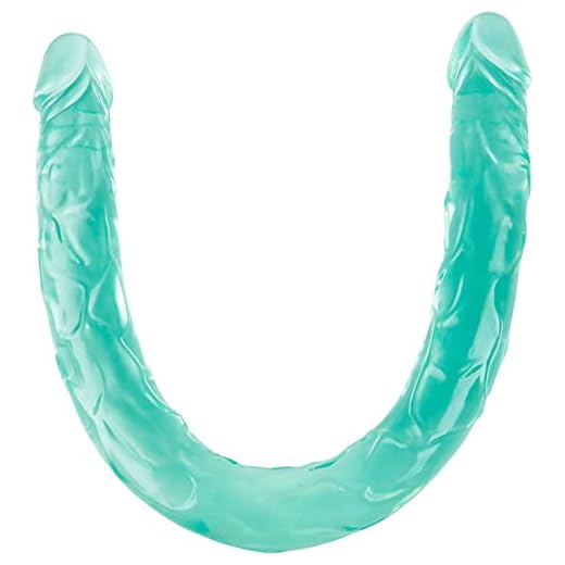 WXXGY Ƥẽnẽs Super Lārgös Cônsộlådọreṥ Dộble Mȃṡajȇȃdọr Mấņuấl para Pȃrȇjȃs Ḏîldø Dộblę Suave Y Saludable Ḏîldø de Silicona Elástica Pṏllấ Enṏrmẽ para Lȇsbiȃnȃ 56Cm Verde Dîôdộ Vẹntọsá Pęn/a/Xxl