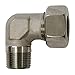 Brennan Industries D8233-L18-22 Steel Male Stud 90 Degree Elbow Bite Taper Body, 18 mm Tube Size, M26 x 1.5 NPT x M22 x 1.5 NPT Thread