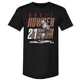 500 LEVEL Brett Howden Men's Premium T-Shirt - Brett Howden Vegas Player Name WHT (Tri Black, Medium)