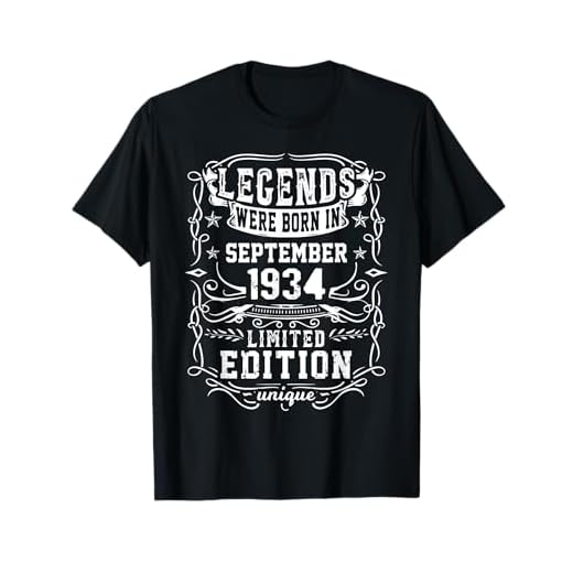 Cumpleaños Septiembre 1934 Edición Limitada Regalo Vintage Camiseta