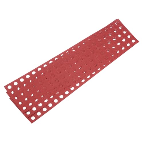 Image of MECCANIXITY 300PCS 18650 Lithium Battery Insulator Rings, Hollow Electrical Insulation Ring Adhesive Paper Cardboard Sticker, Red