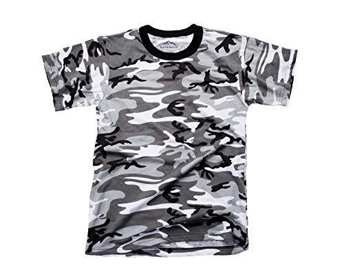 BACKBONE Mens Army Military Training Outdoor Boot Camp Running Short Sleeve Tee T-Shirt (City Camo, Medium)