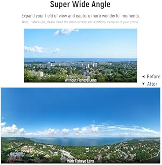 Neewer 8mm Fisheye Wide Angle Lens, 220° Field of View, Compatible with iPhone 16 Pro Max, Samsung Galaxy S24 Ultra, Aluminum Alloy Construction, Leica S Mount