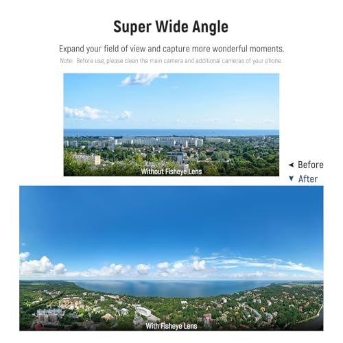 NEEWER 8mm Fisheye Lens with 220° Wide Angle & 17mm Thread Phone Lens Clip, Also for 17mm Threaded Phone Cage/Case/Clamp/Backplate, LS-29 PRO - Image 2