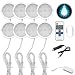 Lot de 8 spots LED d'intérieur avec télécommande pour T4 T5 camping-car, caravane, camping-car 12 V