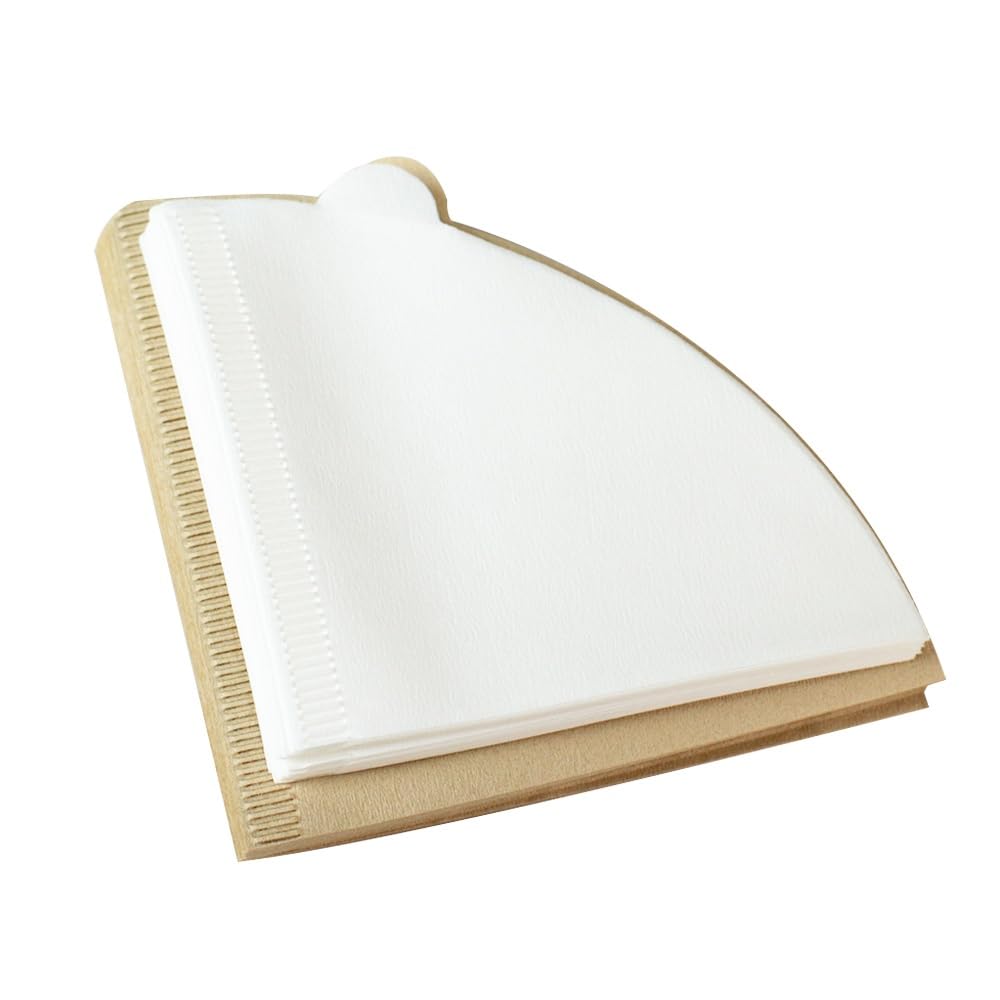 400 piezas de papel de filtro de café - tamaños 01, 02, papel de filtro de café de natural, a prueba de fugas, adecuado for preparar café a mano(Brown 400pcs,V01(1-2 servings))
