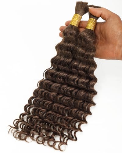 BEEOS Remy Human Hair for Boho Braids�A#4 �`���R���[�g�u���E�� 100g �f�B�[�v�E�F�[�u �{�[�z�[�w�A �u���C�f�B���O�p �{�w�~�A�� �m�b�g���X �u���[�t 20 �C���`