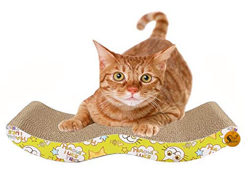 Sage Square Jumbo Size Scratching Board/Scratch Pad Cum Healthy Toy with Catnip for Cat/Kitten/Puppy (B07R2BKPLR) Amazon Price History, Amazon Price Tracker