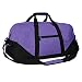 21" Large Duffle Bag with Adjustable Strap (Purple)