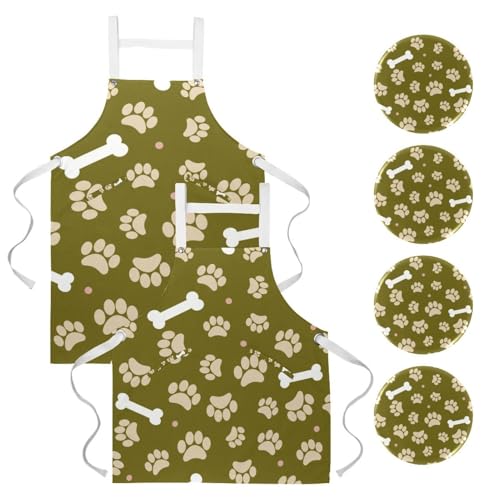 Tablier de cuisine pour restaurant et nettoyage de la maison avec broches