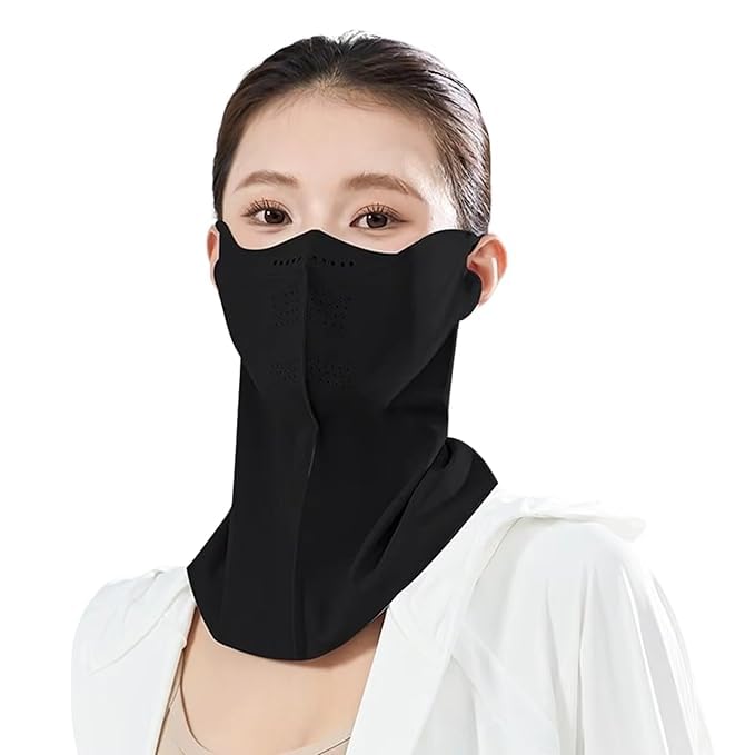 Image of TOMORROW UV protection mask, UV protection face cover, cooling, cycling face mask, men sun Head cover, hiking mask, soft fabric.