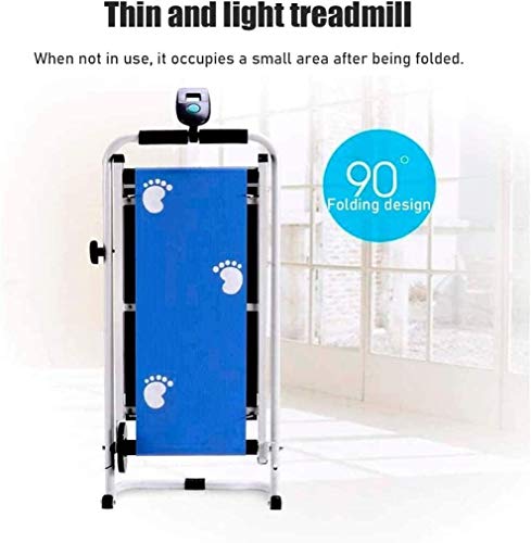 Image of Treadmill Household Simple Mechanical Treadmill Small Multifunctional Mechanical Low Noise Walking Machine Fitness Equipment (Black)